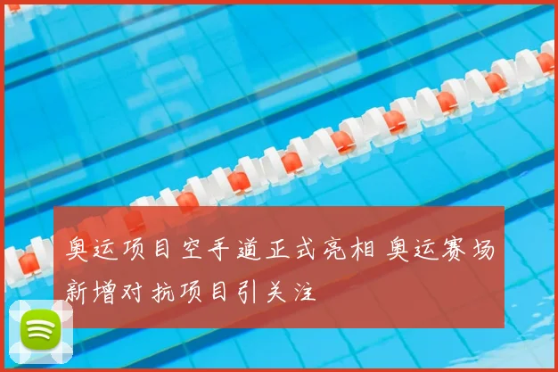 奥运项目空手道正式亮相 奥运赛场新增对抗项目引关注
