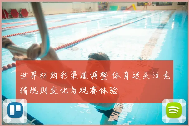 世界杯购彩渠道调整 体育迷关注竞猜规则变化与观赛体验